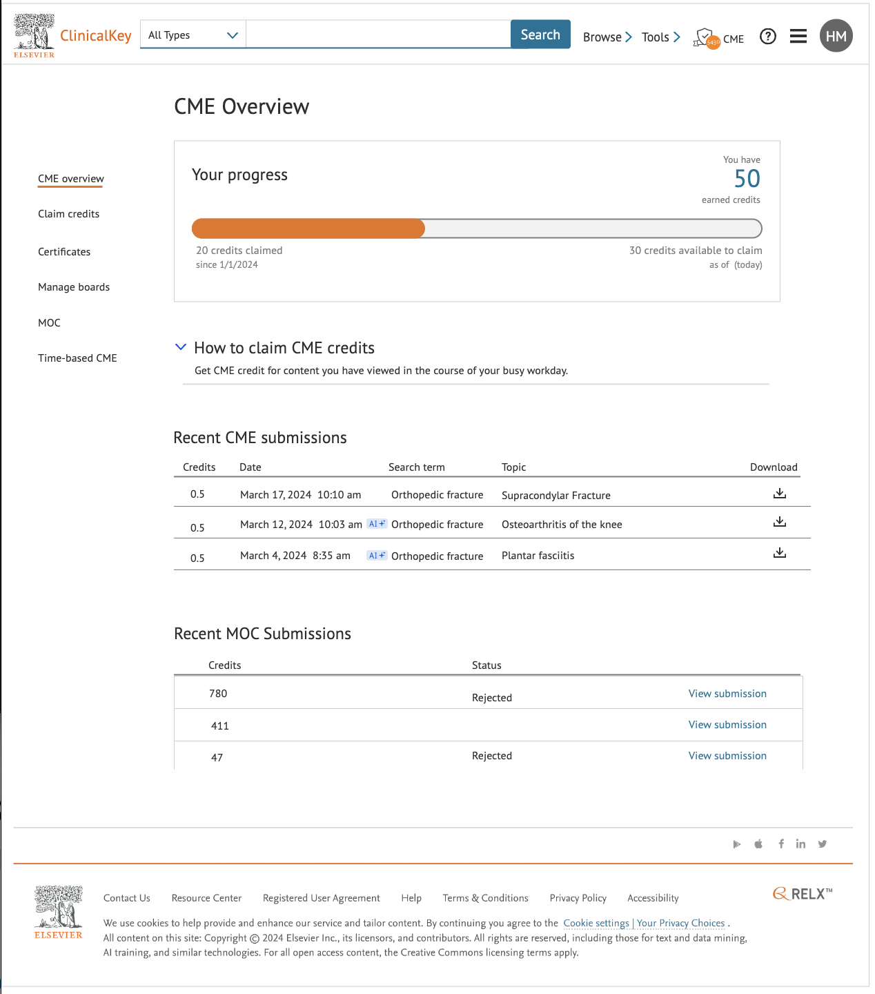 CME Claim Process